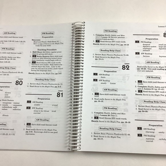 Abeka  3rd Grade Homeschool Language Arts 3 Lesson Plans Spiral Bound Book Manua - Picture 7 of 13